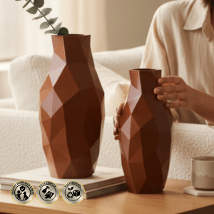 Kit 2 Vasos Decorativos Diamant | Vaso de Mesa