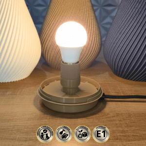 Base de Luminária de Mesa Modular | Encaixe E1